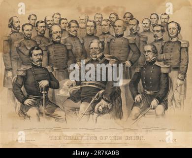 Champions of the Union 1861 Stock Photo