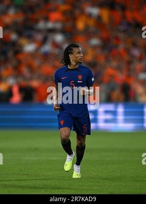 ROTTERDAM, NETHERLANDS - JUNE 14: Nathan Ake of Netherlands during the UEFA Nations League 2022/23 semifinal match between Netherlands and Croatia at Stock Photo
