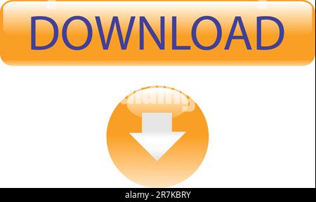 web downloading buttons - vector Stock Vector