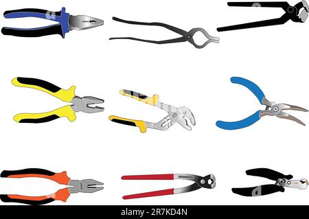 pincers collection - vector Stock Vector