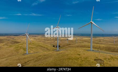 Wind Turbines, Altamont Pass Stock Photo