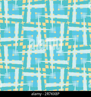 Seamless wallpaper background pattern with cross-hatched sharp points Stock Vector