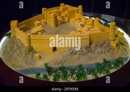 Model in Al Baleed Archeological Park Museum in Salalah, Dhofar Governorate, Oman, part of the Land of Frankincense UNESCO World Heritage Site. Stock Photo