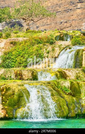 Wadi Darbat waterfalls near Salalah, Dhofar governorate, Oman. Stock Photo