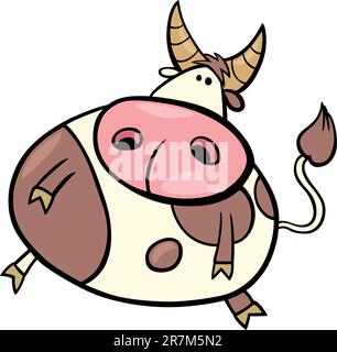 cartoon Illustration of taurus zodiac sign Stock Vector