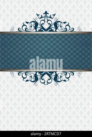 ornate frame, this illustration may be useful as designer work Stock Vector