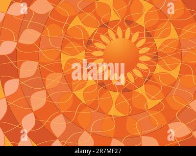 Abstract background from spirals in a vector Stock Vector