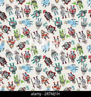 seamless Knight pattern Stock Vector