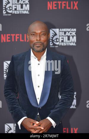 Miami Beach, USA. 14th June, 2023. MIAMI BEACH, FLORIDA - JUNE 14: Jimmy Jean-Louis attends as They Cloned Tyrone opens The American Black Film Festival at New World Center on June 14, 2023 in Miami Beach, Florida. (Photo by JL/Sipa USA) Credit: Sipa USA/Alamy Live News Stock Photo