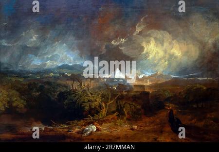 The Fifth Plague of Egypt, JMW Turner, 1800, Indianapolis Museum of Art, Indianapolis, Indiana, USA, North America Stock Photo