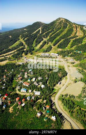 Aerial image of Mt. Washington, BC, Canada Stock Photo