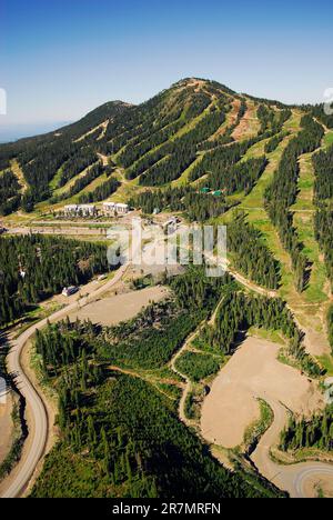 Aerial image of Mt. Washington, BC, Canada Stock Photo