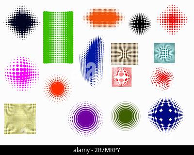Vector graphic elements - Transparent vector can be overlaid on other backgrounds or graphic elements Stock Vector
