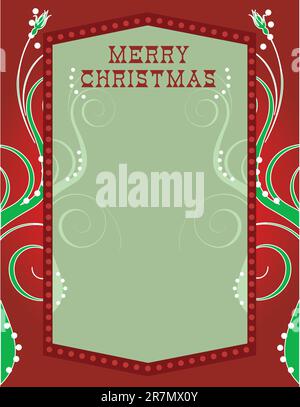 Vector Illustration of abstract party like background. There is room for text and/or logo in center. Christmas Lights Template 1 Stock Vector
