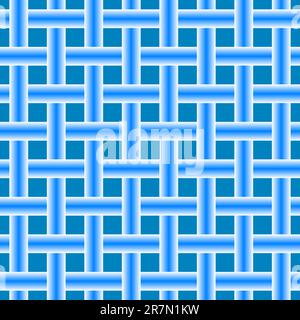 blue seamless horizontal mesh, abstract texture; vector art illustration Stock Vector