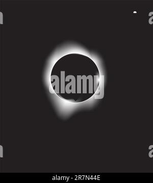 vector illustration of a solar eclipse Stock Vector