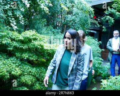 June 16, 2023, BC Minister of Education and Childcare, Rachna Singh and Bowinn Ma, MLA for North Vancouver-Lonsdale at Ridgeway Elementary School in North Vancouver, BC.   BC Minister of Education and Childcare, Rachna Singh.  Photo: Wes Shaw/ ShotBug Press @wesleyallenshaw Stock Photo