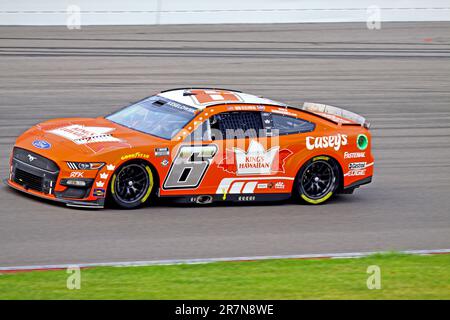 Madison, IL USA - June 4, 2023: World Wide Technology Raceway, NASCAR, 'Enjoy Illinois 300' Brad Keselowaski Stock Photo