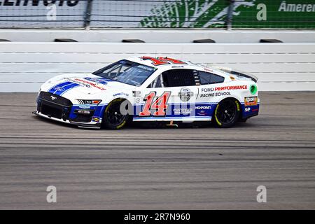 Madison, IL USA - June 4, 2023: World Wide Technology Raceway, NASCAR, 'Enjoy Illinois 300' Chase Briscoe Stock Photo