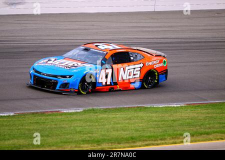 Madison, IL USA - June 4, 2023: World Wide Technology Raceway, NASCAR, 'Enjoy Illinois 300' Ricky Stenhouse Stock Photo