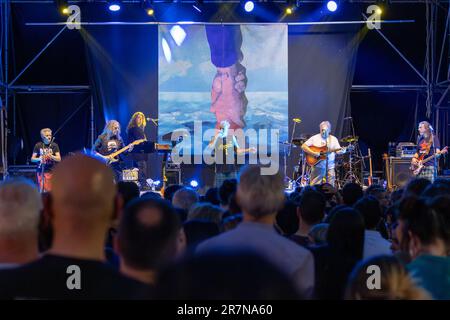 Bergamo, Italy. 16th June, 2023. Modena City Ramblers during Modena City Ramblers - Altomare in concerto 2023, Music Concert in Bergamo, Italy, June 16 2023 Credit: Independent Photo Agency/Alamy Live News Stock Photo