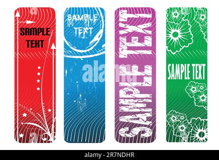 vector vertical Banners Stock Vector