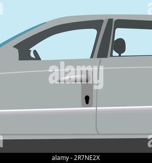 auto locker, abstract vector art illustration Stock Vector
