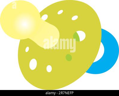 Dummy for the child. A children's dummy. A children's toy Stock Vector