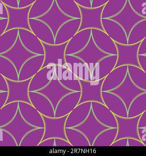geometric abstract seamless pattern extended, vector art illustration Stock Vector