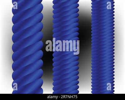 blue vertical columns, abstract vector art illustration Stock Vector