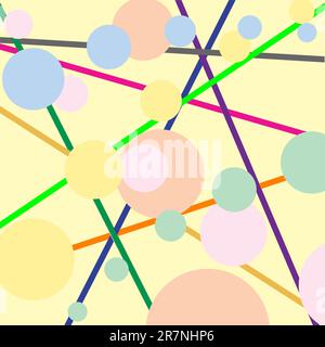 stripes and bubbles, vector art illustration; more textures in my gallery Stock Vector