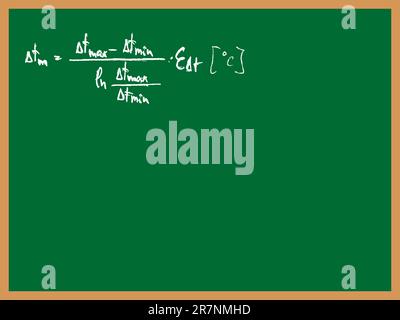 formula and table, abstract art illustration Stock Vector