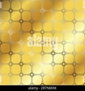 gold stripes pattern, abstract seamless texture; art illustration Stock Vector