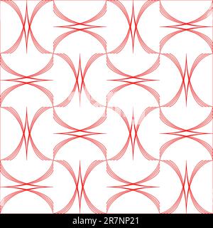 geometric arcs pattern, vector art illustration; easy to modify the colors Stock Vector