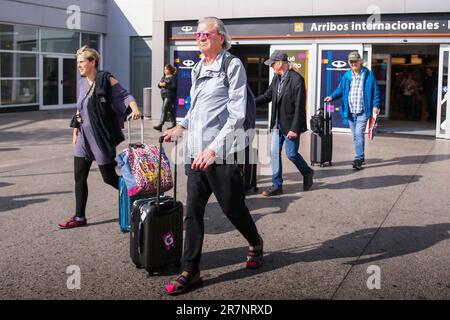 Deep Purple arriving to Buenos Aires Stock Photo