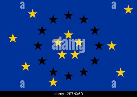 Illustration of the problems in the European Union. Also available as a Vector in Adobe illustrator EPS 10 format. The different graphics are all o... Stock Vector