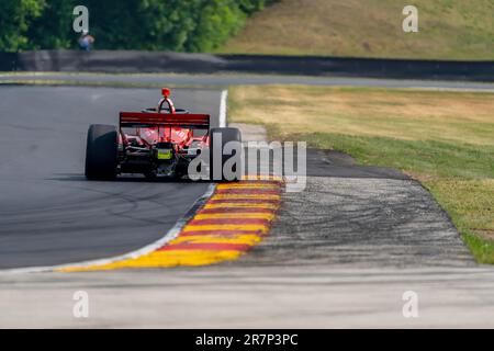 Elkhart Lake, WI, USA. 16th June, 2023. BENJAMIN PEDERSEN (R) (55) of Copenhagen, Denmark travels through the turns during a practice for the Sonsio Grand Prix at Road America in Elkhart Lake WI. (Credit Image: © Walter G. Arce Sr./ZUMA Press Wire) EDITORIAL USAGE ONLY! Not for Commercial USAGE! Stock Photo