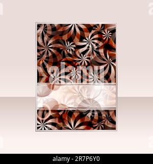 eps 10, vector abstract flayer design with circles and place for your text Stock Vector
