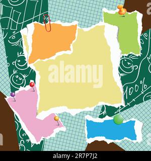 background with tags, this illustration may be useful as designer work Stock Vector