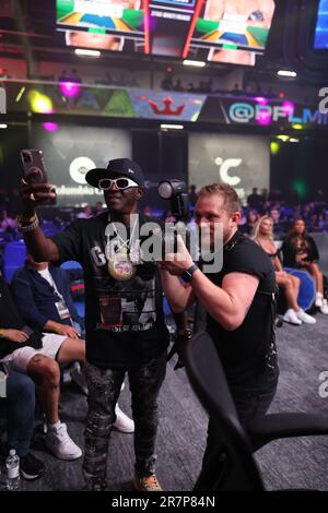 Atlanta, Georgia, USA. 16th June, 2023. Atlanta, GA - June 16: Flava Flav poses during PFL Atlanta 5 on June 16, 2023 at the Overtime Elite Arena in Atlanta, Georgia. (Credit Image: © Aaron Litz/PX Imagens via ZUMA Press Wire) EDITORIAL USAGE ONLY! Not for Commercial USAGE! Stock Photo