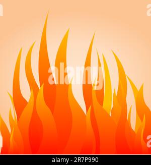 vector illustration of a fire Stock Vector