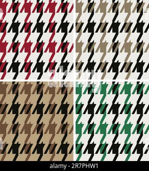 seamless houndstooth pattern Stock Vector