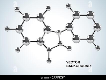 Illustration of the chemical formula consisting of molecules Stock ...