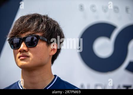 Yuki Tsunoda (JAP) Alpha Tauri AT04.during Day 1 of FORMULA 1 PIRELLI GRAND PRIX DU CANADA 2023 - from 15th to 18th June 2023 in Montreal, Quebec, Canada Stock Photo