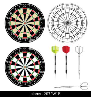 Darts vector Stock Vector