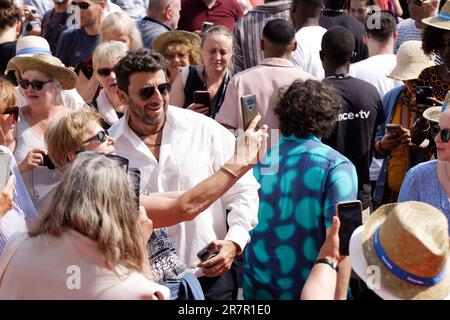 Cabourg, France. 16th June, 2023. Patrick Bruel attends the 37th Cabourg Film Festival on June 16, 2023 in Cabourg, France. Credit: Bernard Menigault/Alamy Live News Stock Photo