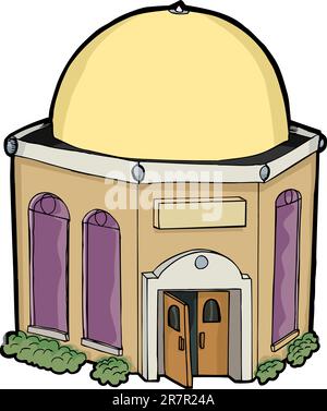 Small generic religious building for any religion Stock Vector