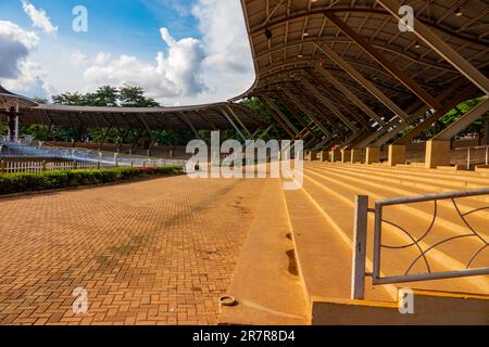 Scenic view of Catholic Basilica of the Uganda Martyrs, Namugongo, Kampala, Uganda Stock Photo