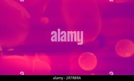pink and orange shining disco dance smooth benign bubbles - abstract 3D illustration Stock Photo