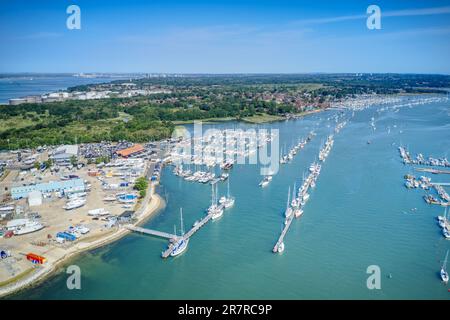 Hamble view of The River Hamble Hampshire England home to HMS Cricket the ...
